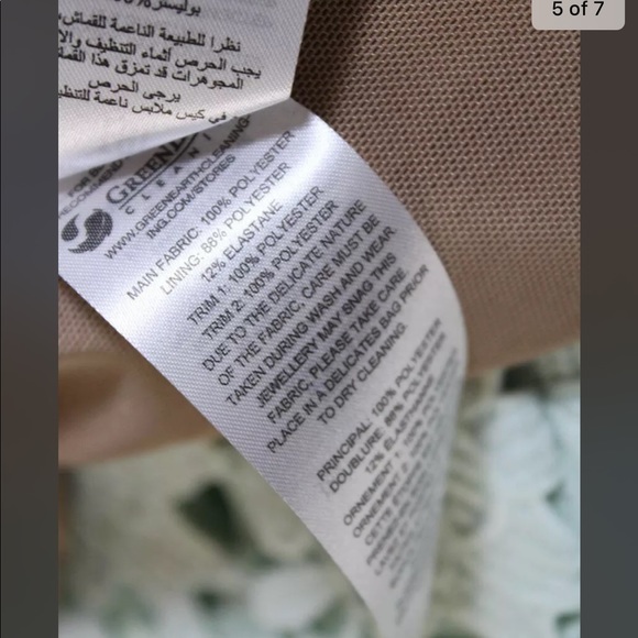 SOLD!!! NWT Self Portrait  Womens Azaelea Applique Dress Mint Green - Size US 4 - Picture 8 of 10